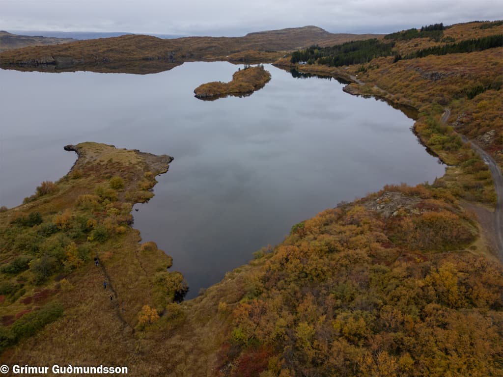 Droneshots in Iceland &#8211; Hreðavatn